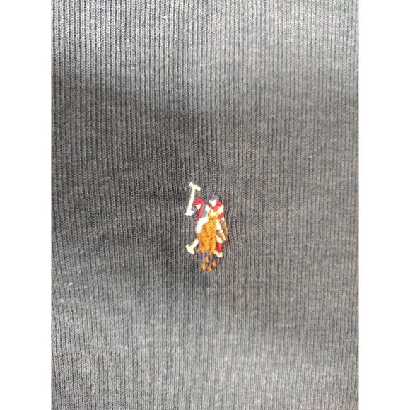 U.S. Polo ASSN. 1/4 Zip Dark Navy Blue Knit Sweater XL Cotton Poly Blend - Picture 2 of 10